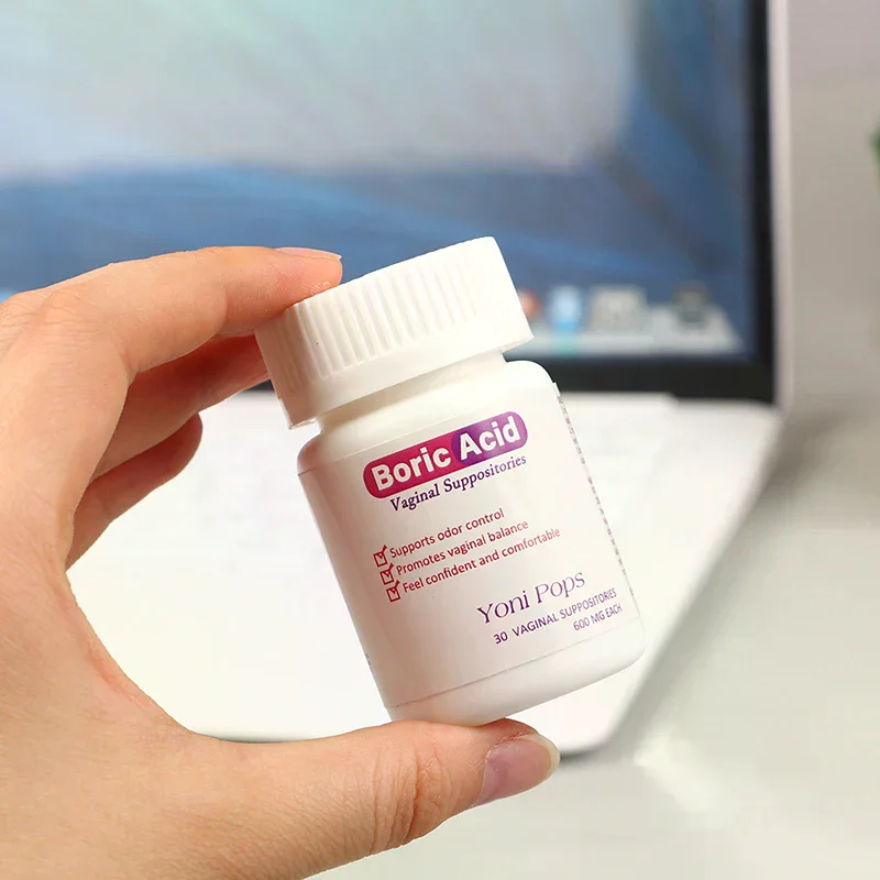 /YOV/30Pcs  Grade Boric Acid Vaginal Suppositories Intimate Health Support Women PH Balance Pills for Yeast Infection 600mg