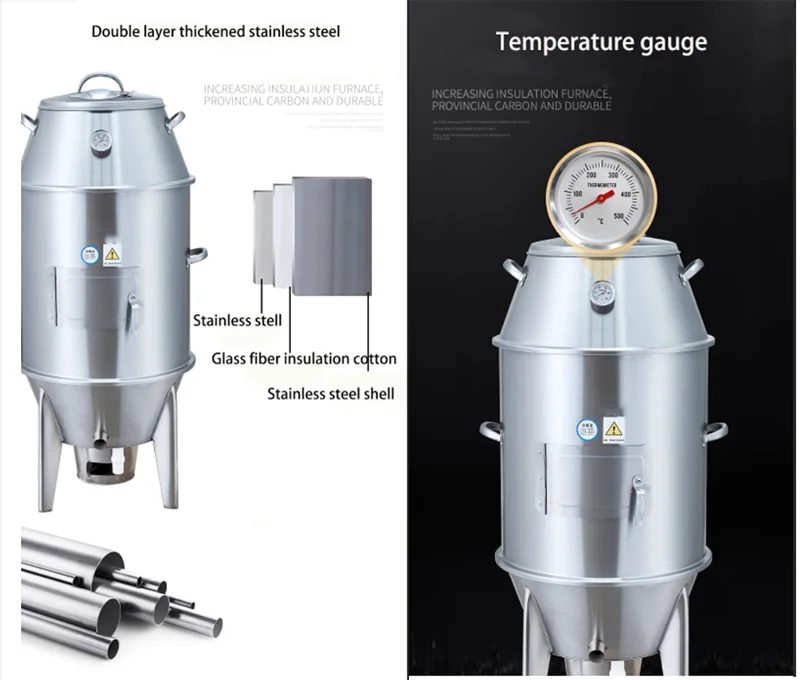 

Stainless Steel Roast Duck Oven for Commercial Use Gas And Charcoal Compatible Home Roasted Chicken Furnace Duck Roaster