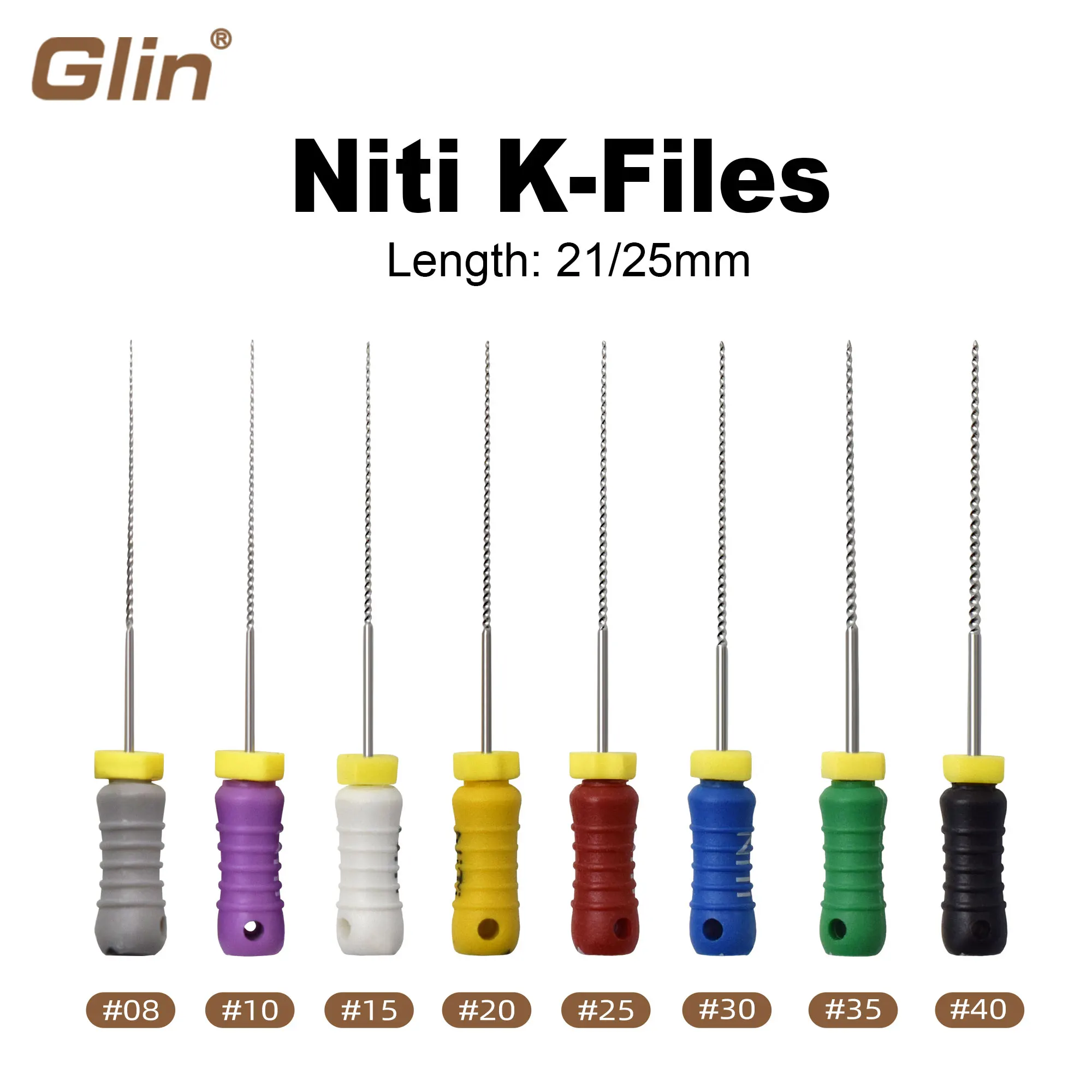 1 Box Niti K Files Hot Sale Endo Files Hand Use Endodontic Instruments 25mm 21mm