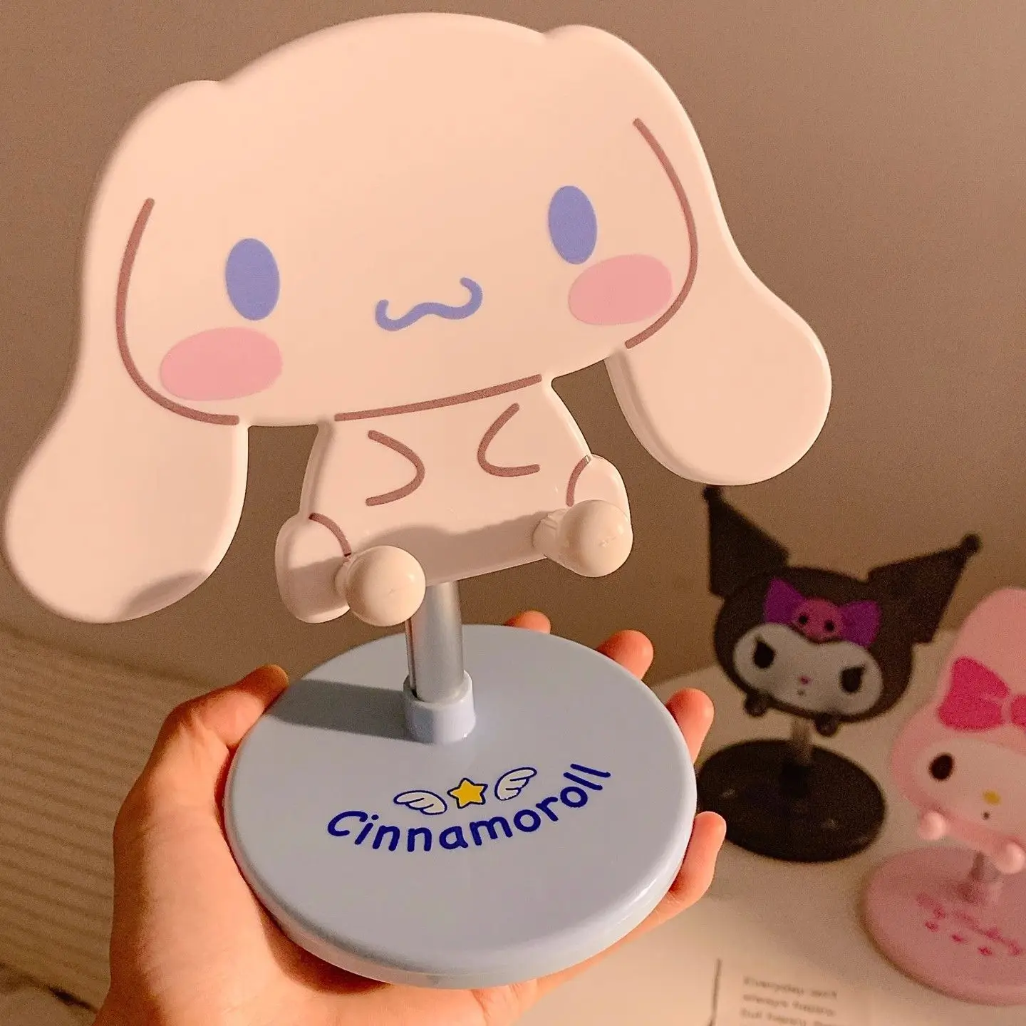 

Kawaii Sanrio Hello Kitty MY MELODY Cartoon Cute Phone Stand Tablet Stand TV Watching Artifact Student Dormitory Girls Gift Toys