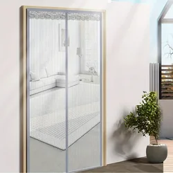 The multi-functional mosquito proof breathable screen door is easy to install without drilling and suitable for bedrooms