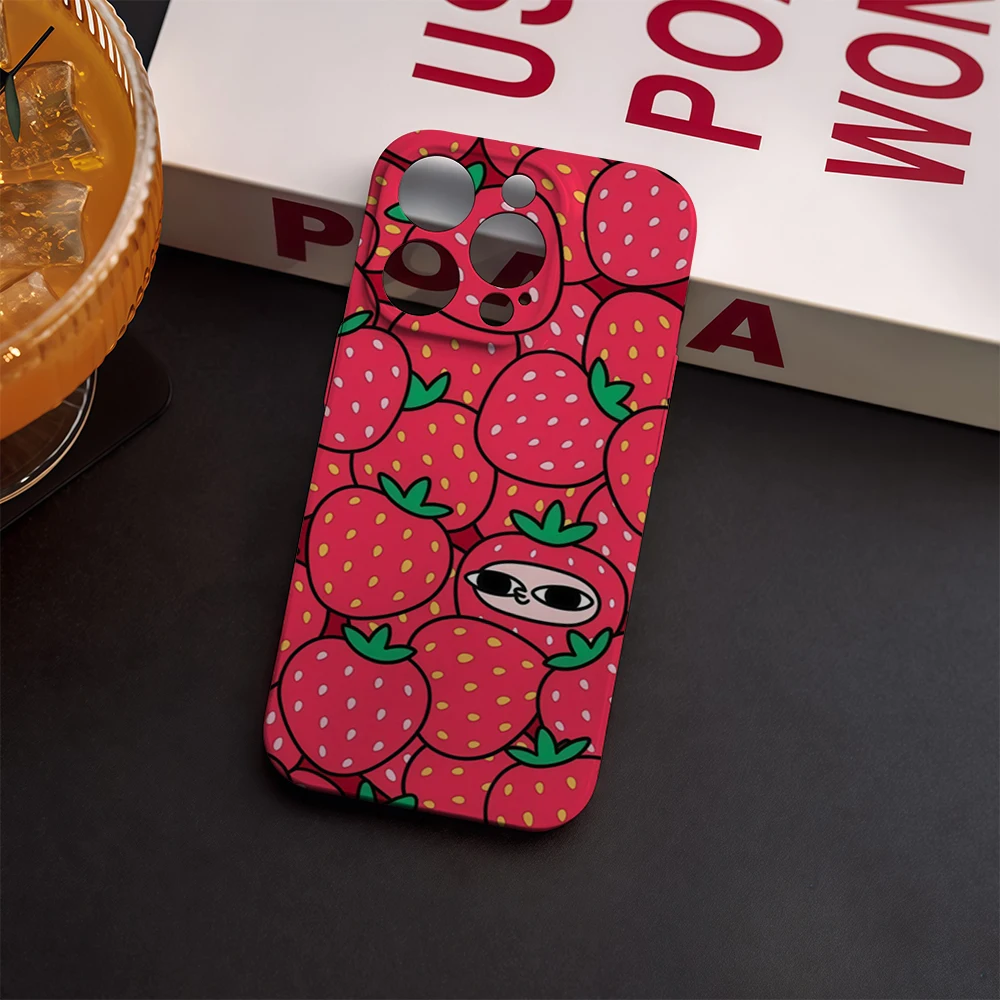 Patrón de estrella juguetona en rayas rosadas IPhone17 imprescindible funda de teléfono para IPhone 17 16 15 14 13 HD funda dura de una sola capa resistente