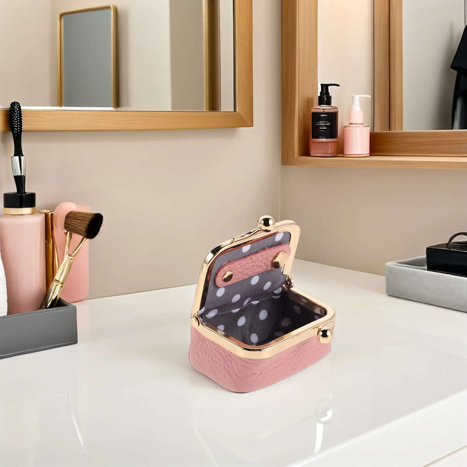 

Vintage Jewelry Box Travel Case Organizer Holder Ring Necklace Earring Organiser for Women Polyester Miss Small