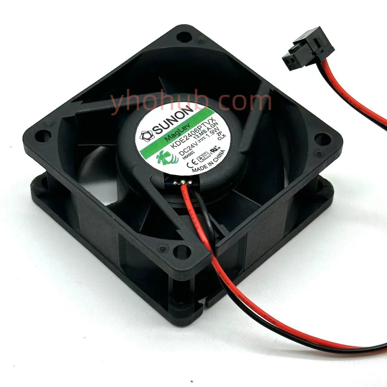 

SUNON KDE2406PTVX 13.MS.A.GN DC 24V 1.9W 60x60x25mm Server Cooling Fan