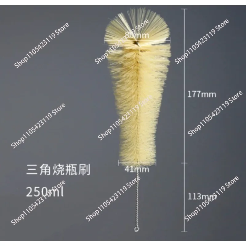 Triangular flask brush, triangular bottle , conical bottle , reagent bottle , laboratory brush