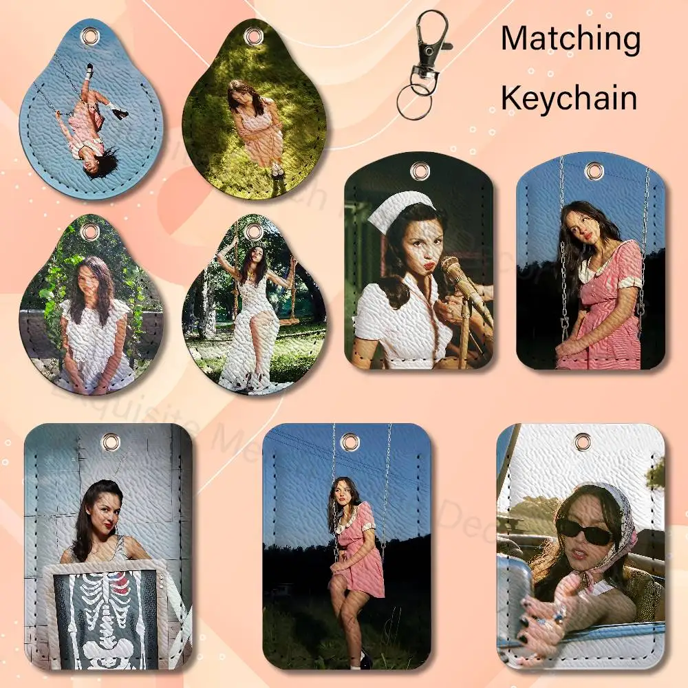 You Seem Pretty Sad for a Girl So in Love Cartoon Anime Leather Card Holder Can Store Access Control ID Card Subway Air Tag Case