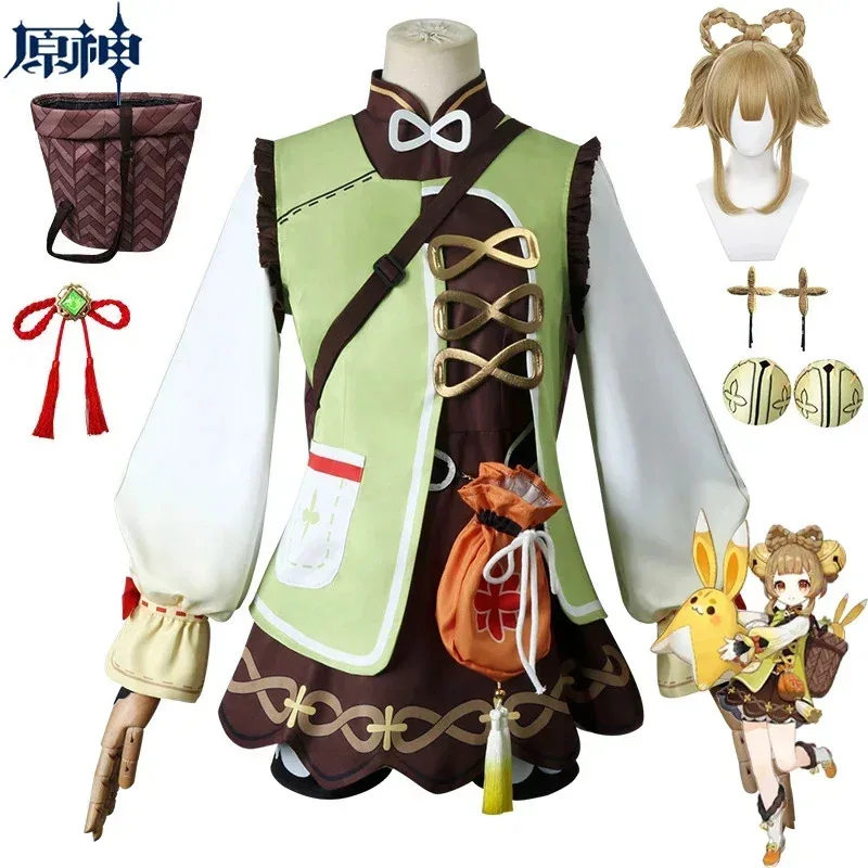 yaoyao-cosplay-costume-jeu-genshin-impact-yaoyao-cosplay-robe-perruque-panier-arriere-lolita-uniforme-halloween-costumes-pour-femmes-fille