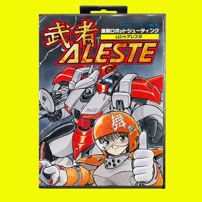 

Aleste MD Game Card 16 Bit JAP Cover for Sega Megadrive Genesis Video Game Console Cartridge