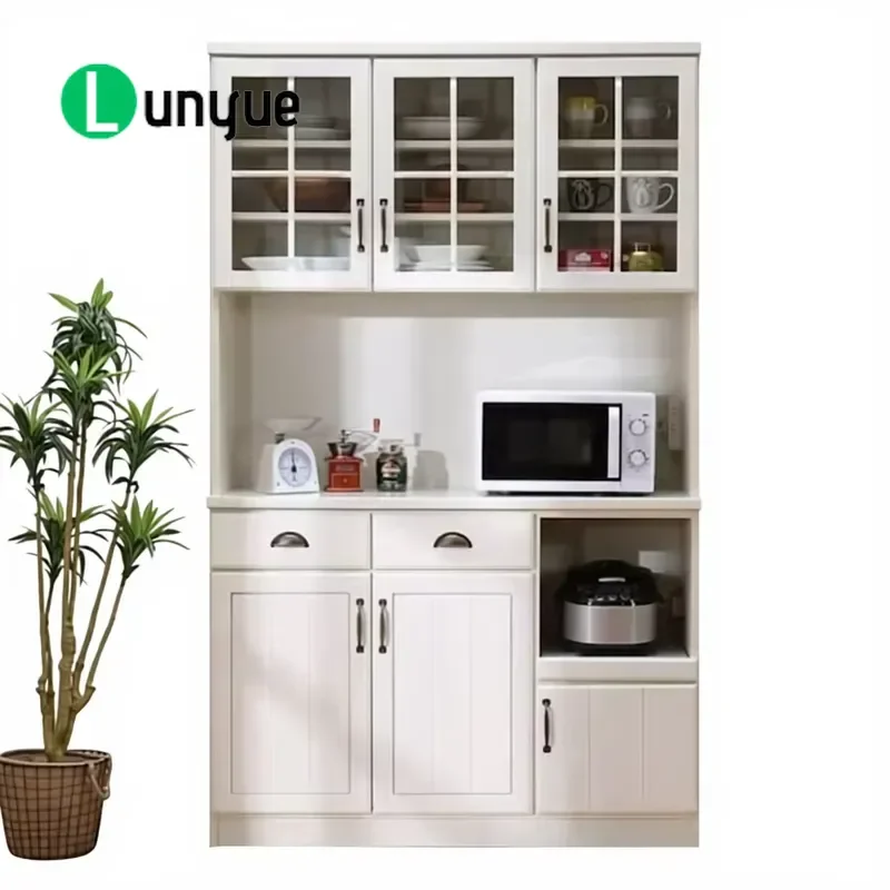 Handmade Solid Pine Wood Side Cabinet Wall Mounted Storage Locker Modern Japanese Style Eco Friendly Furniture for Restaurant