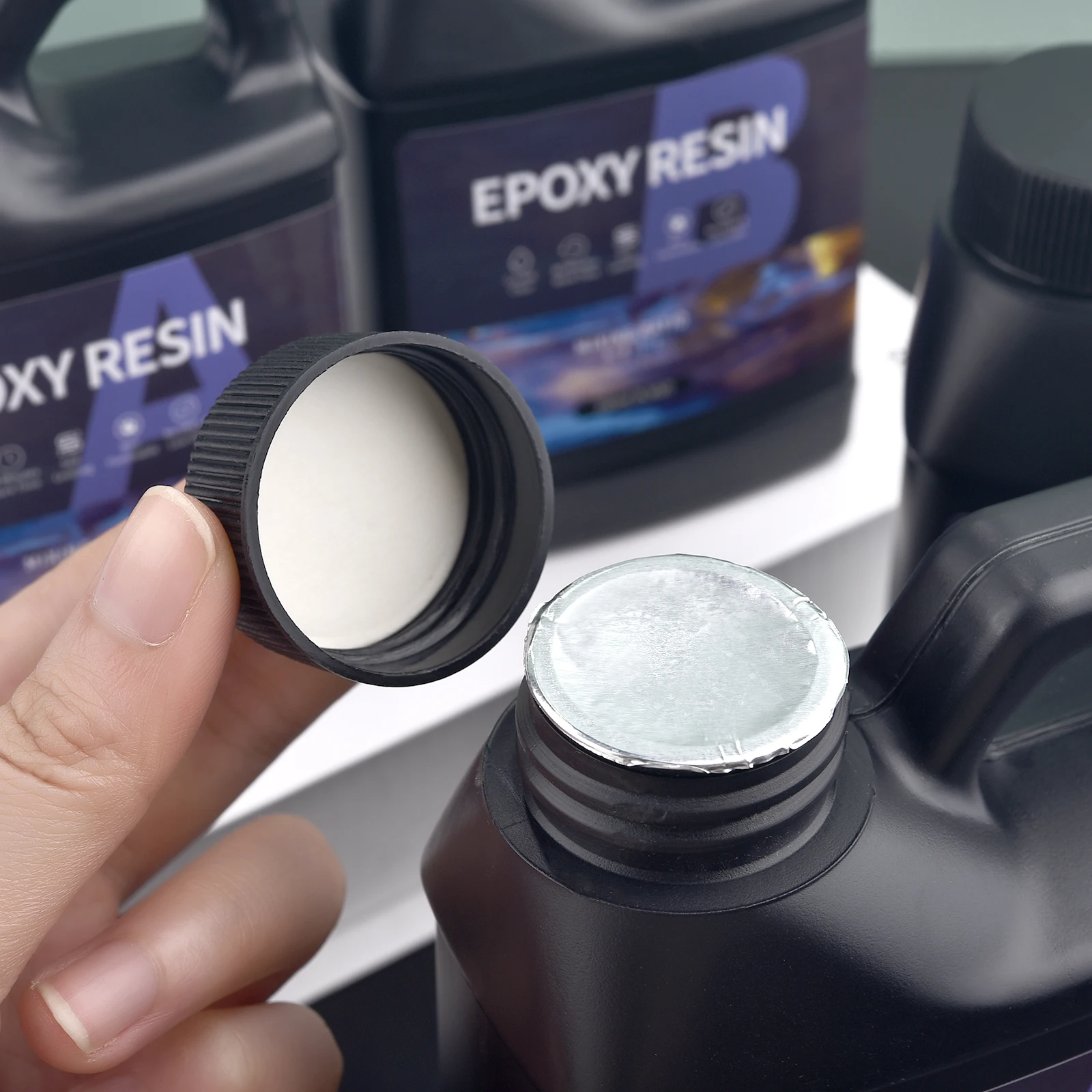 500g/1000g AB Epoxy Resin Glue Set High Clarity Fast Drying High Hardness Adhesive for DIY Jewelry Making