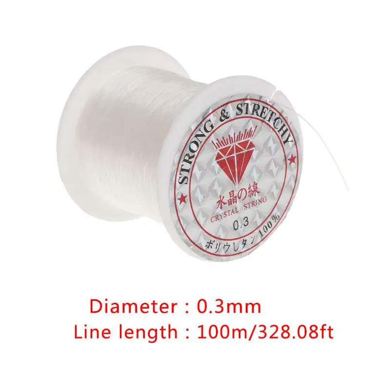 คริสตัลประดับด้วยลูกปัดสาย CLEAR Line ที่มองไม่เห็นสายไฟสำหรับ PARTY ตกแต่งบอลลูนลูกปัดเครื่องประดับทำ 100 Dropship