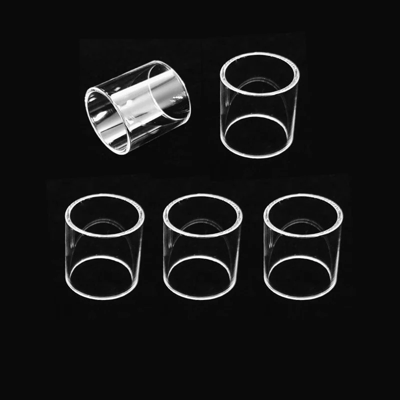 Straight Glass Tube for Coppervape Spica Pro MTL Skyline RTA Skyline R Drop Penodat BF-99 CUBE RDTA Replacement Glass Tank 5PCS