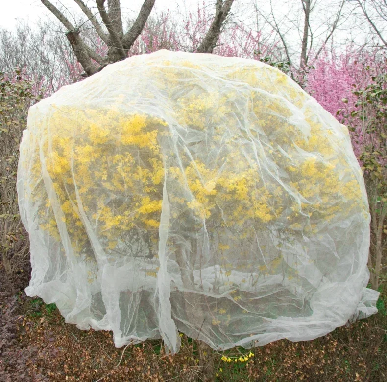 Transparent Bird Insect Proof White Screen Cover Breathable Wear Resistant Antioxidant Gauze Mesh Orchard Pond Protective Net