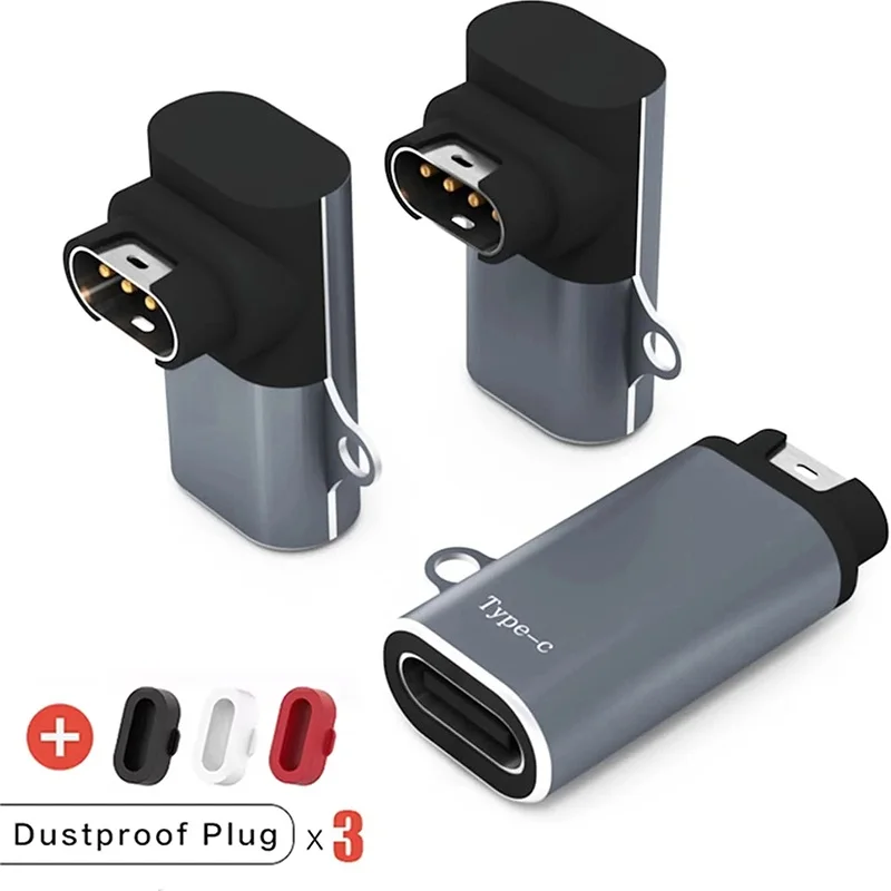 Portable Type C Charger Adapter For Garmin Fenix 7 6X 5S 5X Plus/Instinct 2/Venu 2/Vivoactive 4 3/Forerunner 965 955 Converter