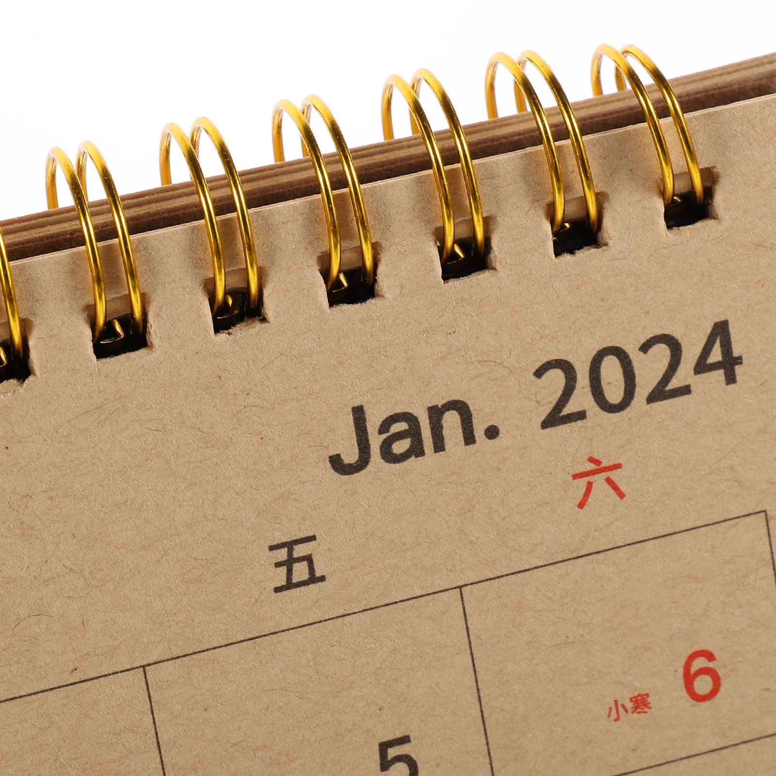 

Desktop Calendar 2024 Schedule Planner Medium Kraft Paper 2023.8 2024.12 Month Household Decor Tabletop St