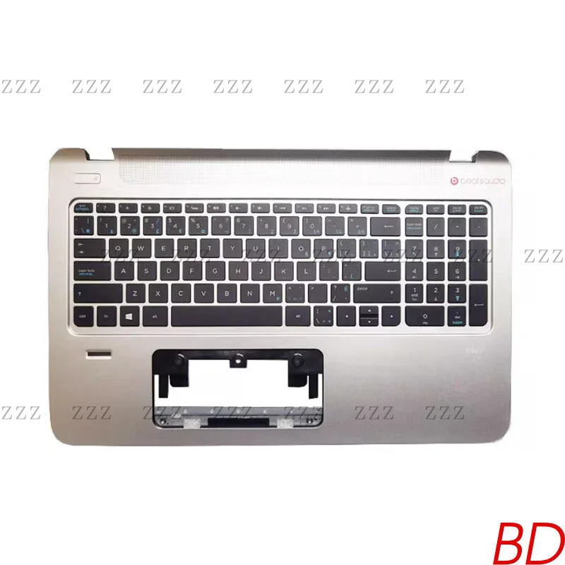 ZZ For HP 15-k 15-p TPN-q140 C Shell palmrest with Backlit Keyboard Sliver