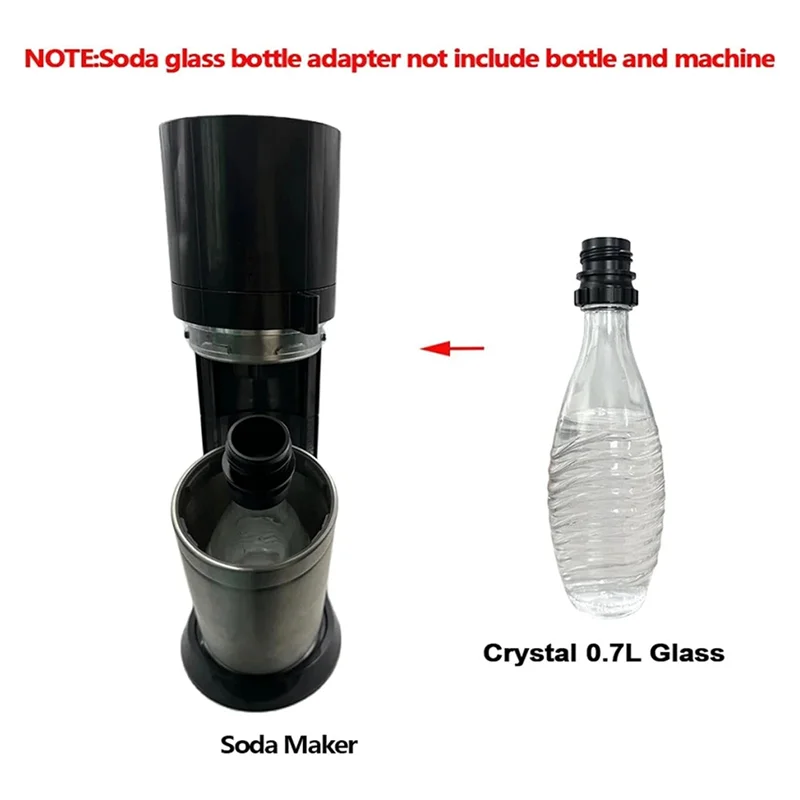 ABBZ-For Sodastream 0.7L Glass Bottle Adapter Portable For Soda Machine Replacement Professional Quality