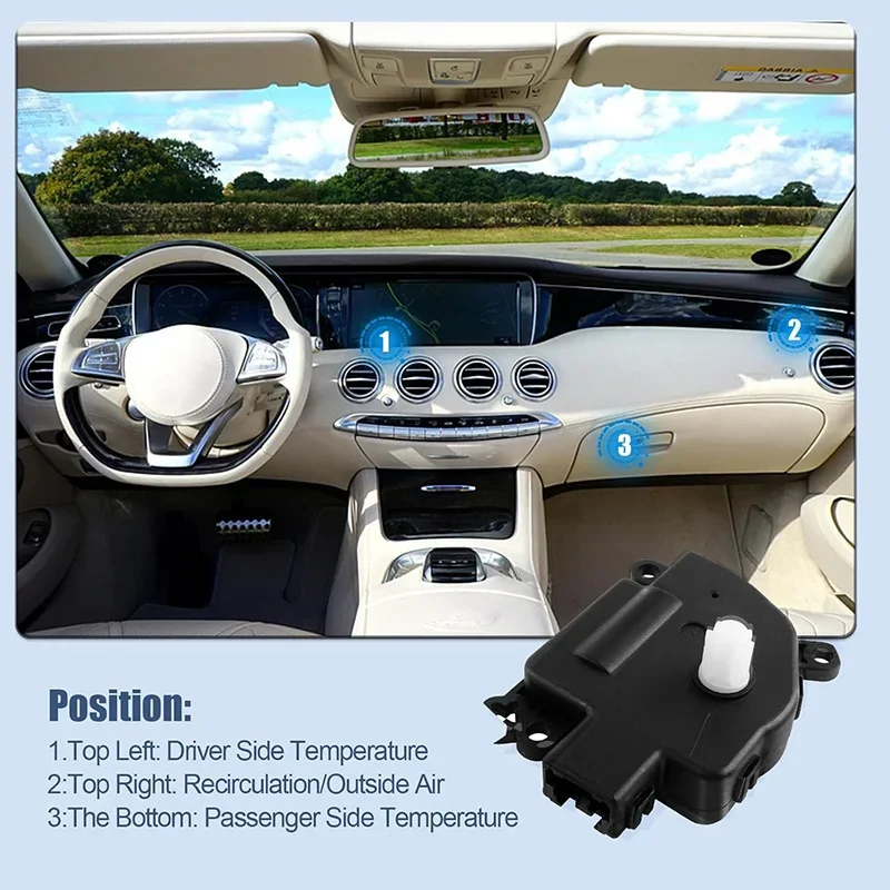 รถ HVAC เครื่องทําความร้อน Blend Air Door Actuator 604-029, 68018109 AA สําหรับรถจี๊ปรักชาติ/เข็มทิศ 2010 2011 2012 2013 2014 2015 2016 2017