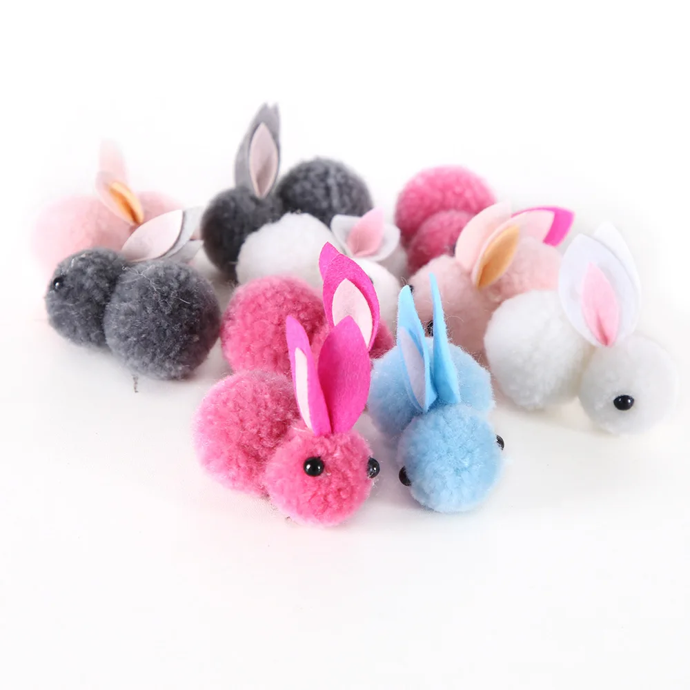 Easter Hair Clip for Children, Mini Stuffed Rabbit Carrot Duckbill Hair Accessory