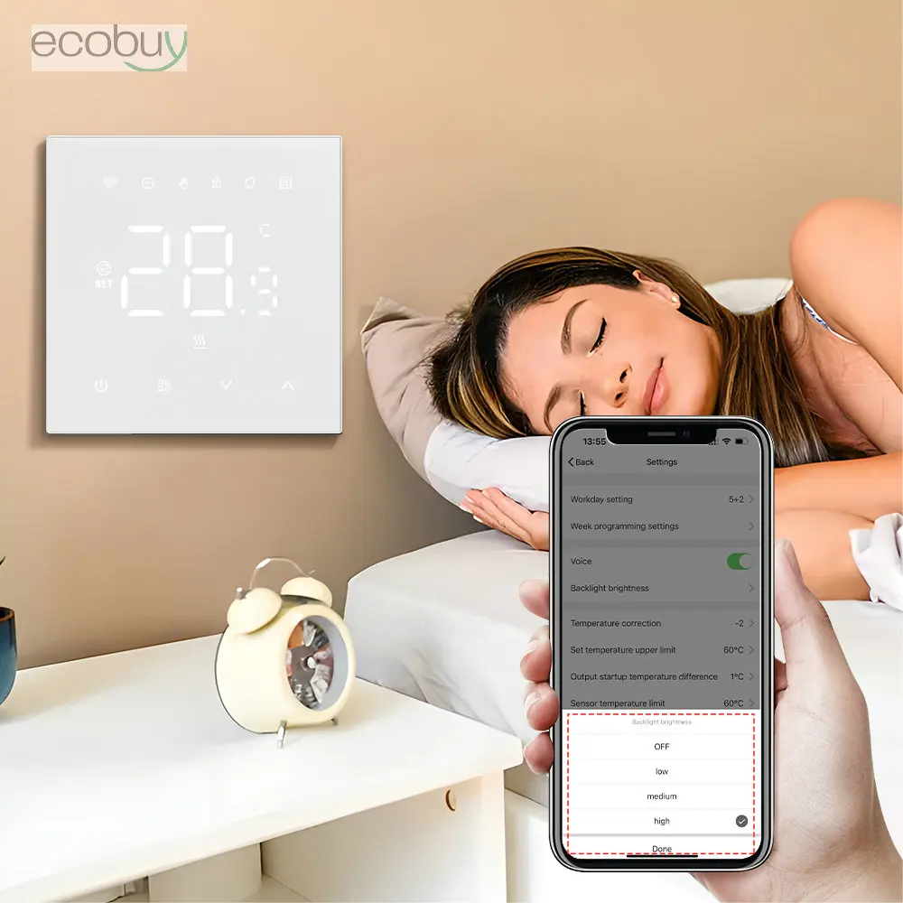 Tuya Smart Home Wifi Heating Thermostat Warm Floor Heating Gas Boiler Digital Temperature Controller Google Home Alexa Alice