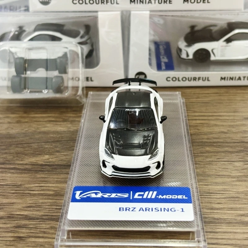 Newly Stocks CM Model 1:64 Varis BRZ White Color Diecast In 2024