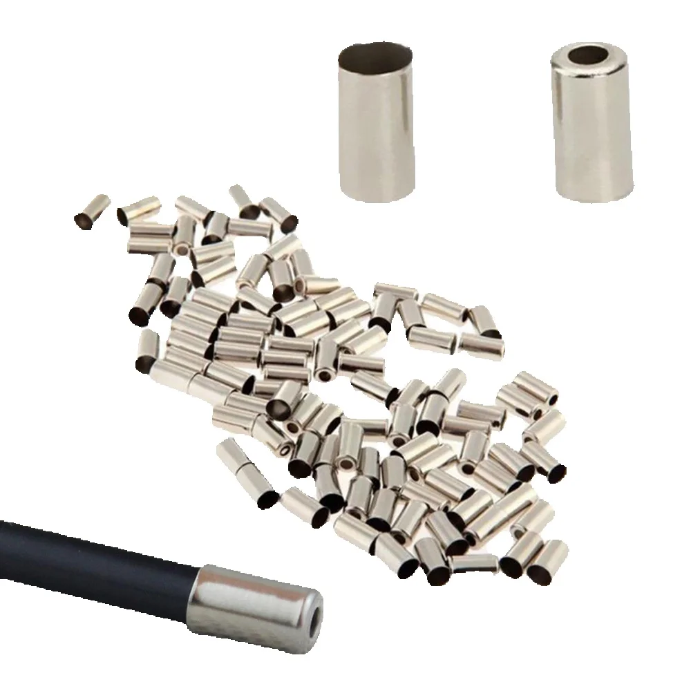 AliExpress 100pcs Silver Bicycle Mountain Bike Riding Parts Shifter Cycling Accessories Cord End Covers Brake Line Cap Cable Caps