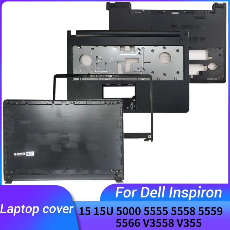 NEW For Dell Inspiron 15u 15 5000 5555 5558 5559 V3558 V3559 non-touch laptop LCD Back Cover/Front Bezel/Palmrest /BOTTOM CASE