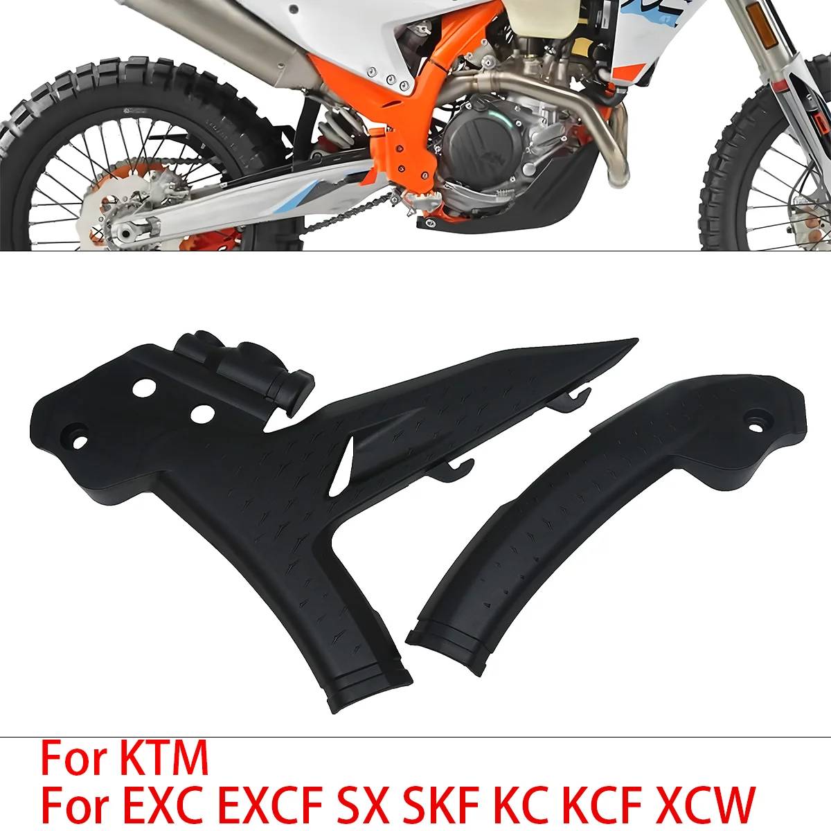 

MotorcyclePlasticFrameProtectionCoverGuardForKTMXC SX XCF SXF EXC EXCF XCW 125 150 200 250 300 350 400 450500Dirt Bike 2023-2024