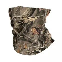 Real Tree Camouflage Camo Pattern Bandana Neck Warmer Men Women Winter Hiking Ski Scarf Gaiter Face Cover