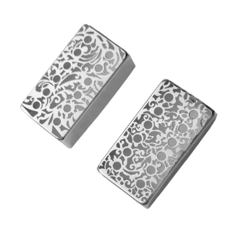 652F القيثارات الكهربائية لاقط غطاء رائع نحت المعادن هامبوكر غطاء فريد الغيتار لاقط غطاء الحماية دائم