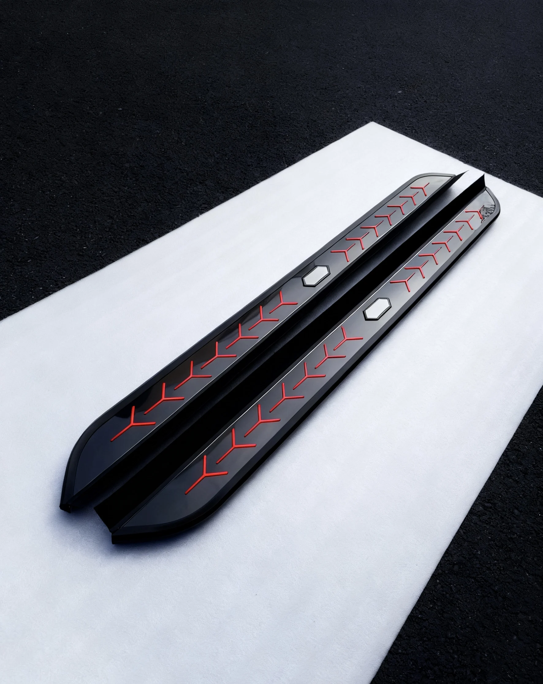 2 uds apto para Toyota Sienna XL40 2021-2025 estribos laterales barra Nerf de aluminio (con soportes)