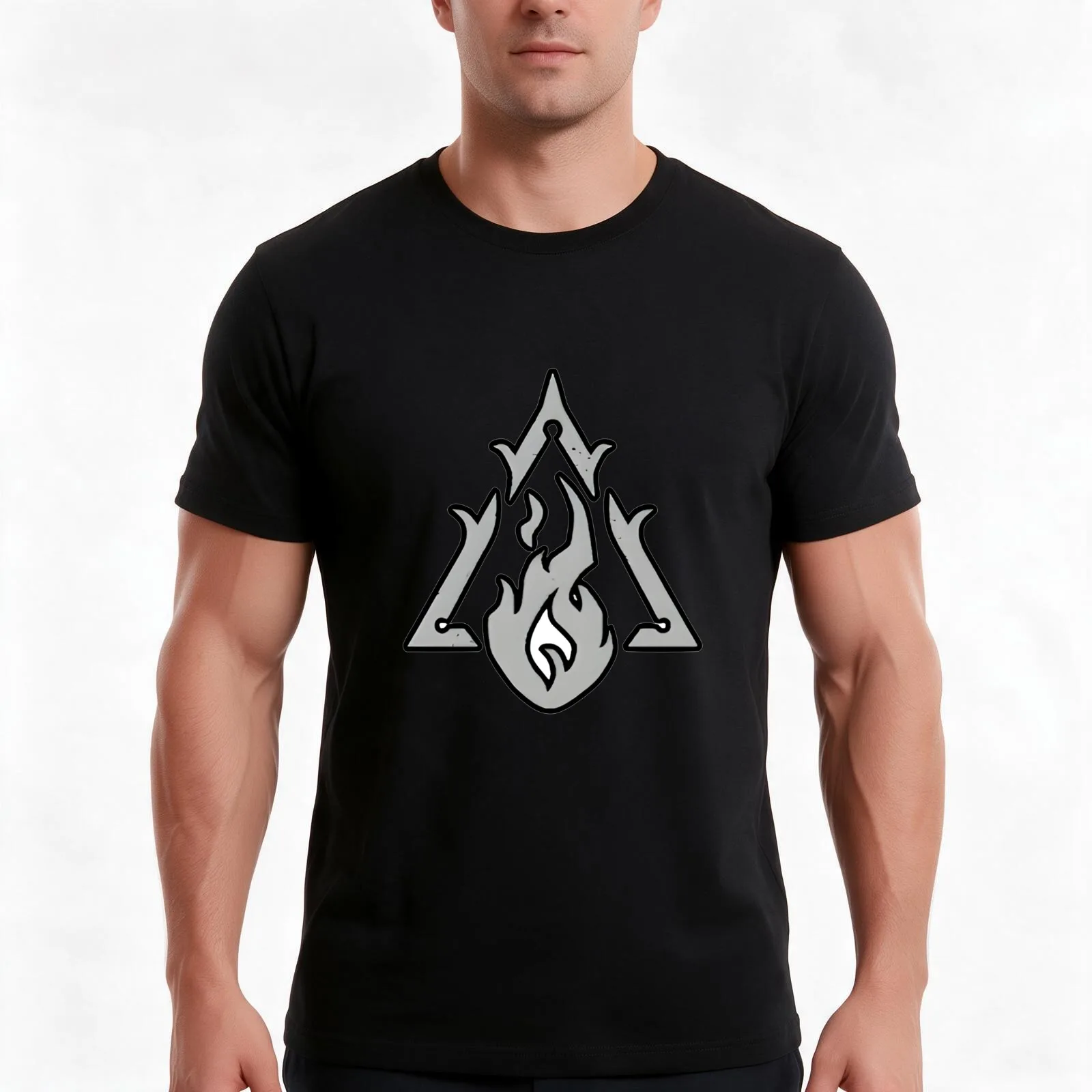D4 Sorcerer T-Shirt Summer Casual Cotton Tee Oversized Streetwear Tops Vintage Graphic Print Loose Fit Short Sleeve