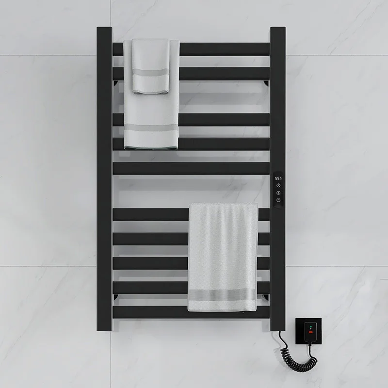 Bathroom Electric Heating Towel Rack.Smart Digital Display Electric Towel Rail.Temperature Control Timing Towel Dryer 220V.