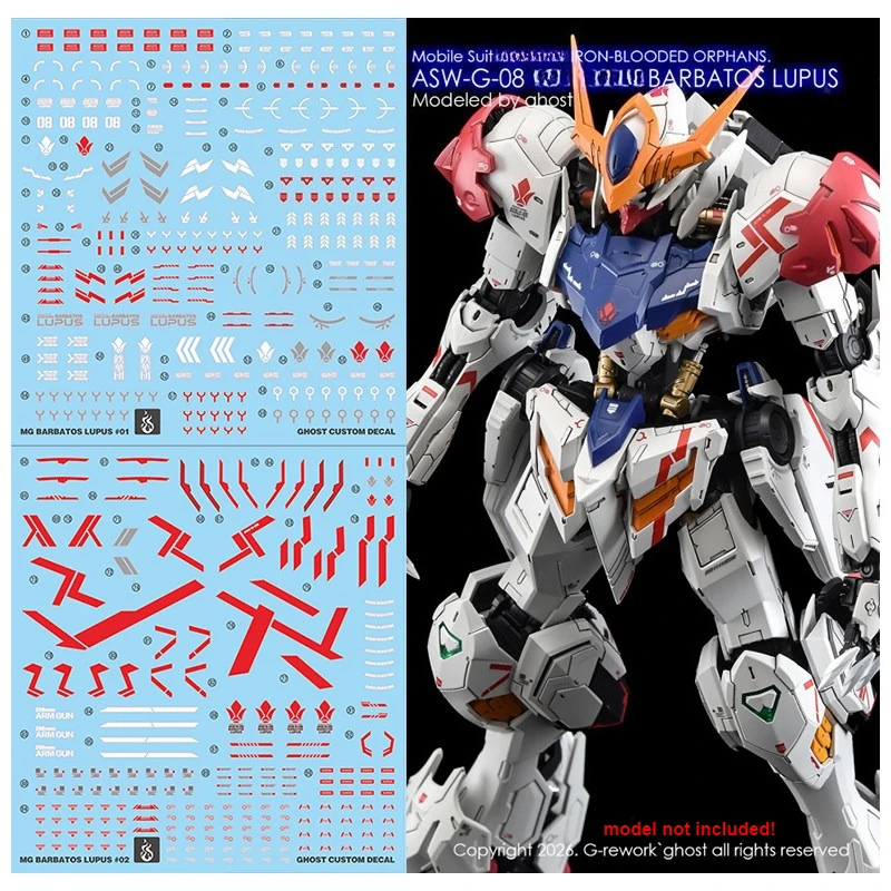 Model Kit Gundam Barbatos - YAN Hoge Precisie Fluorescerende Water Slide