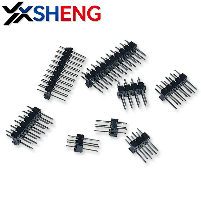 10PCS 2.54mm Double Row Male 2*2/3/4/6/8/10/20/40-Pin Breakaway PCB Board Pin Header Connector Strip Pinheader 2~40P For Arduino