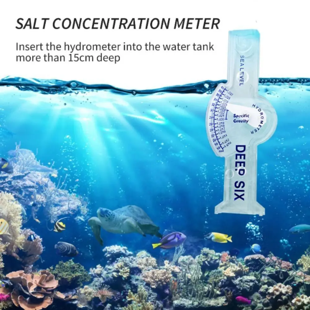 New Portable Seawater Hydrometer Automatic High Precision Salt Water Salinity Meter PVC Professional Sea Water Density Meter