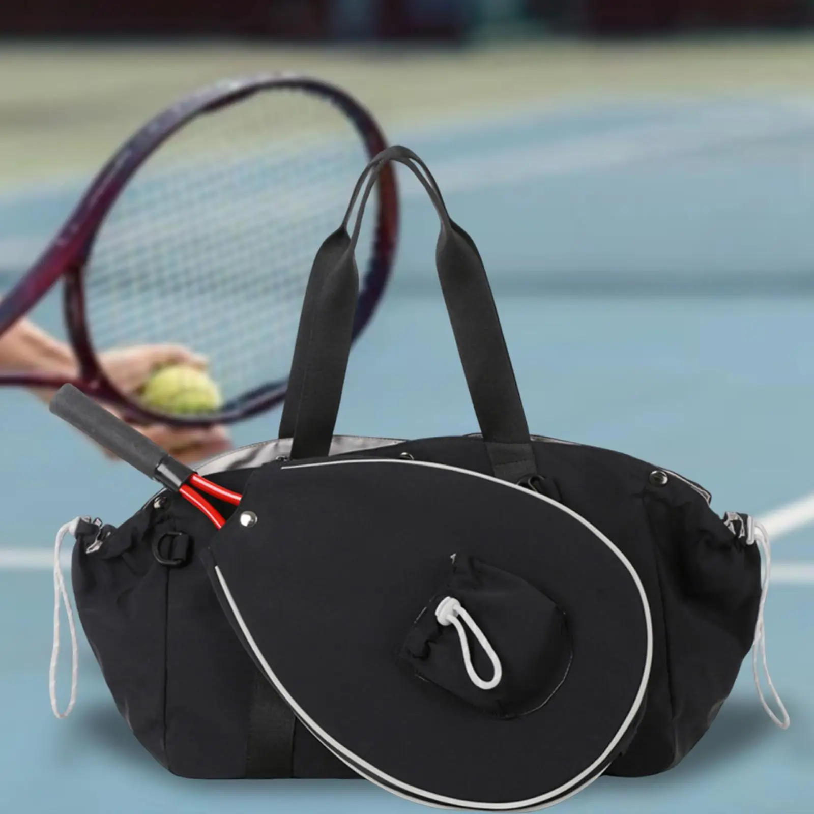 Torba na rakiety do badmintona Nylonowa profesjonalna torba na rakiety o dużej pojemności