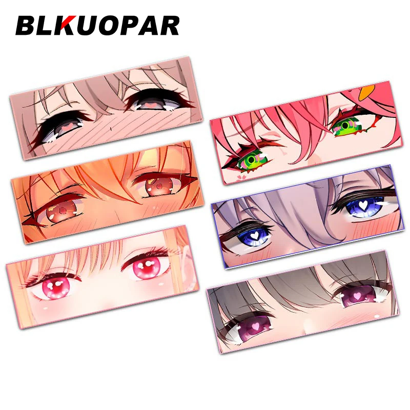 

BLKUOPAR 13cm comic hero Power Makima Eyes Anime Slap Sexy Girls Car Stickers Waterproof Sunscreen Decals Trunk Helmet Styling