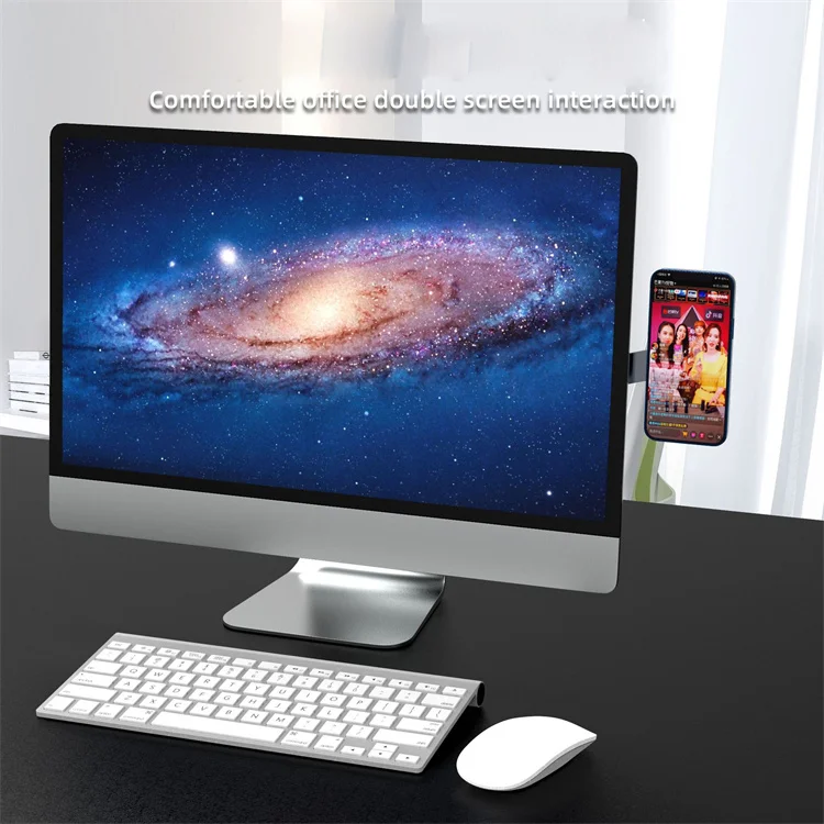 Hot Selling Foldable Aluminum Magnetic Laptop Expansion Stand Slim Side Mount Smartphone Holder Bracket For Office Desk