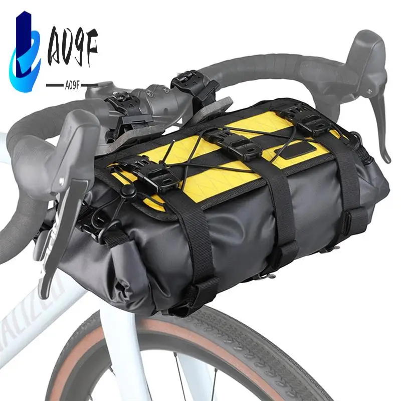 

A09F-Waterproof Bike Handlebar Bag Adjustable Capacity, Removable Dry Bag For MTB, Road & Gravel Biking, Front Cycling Pack