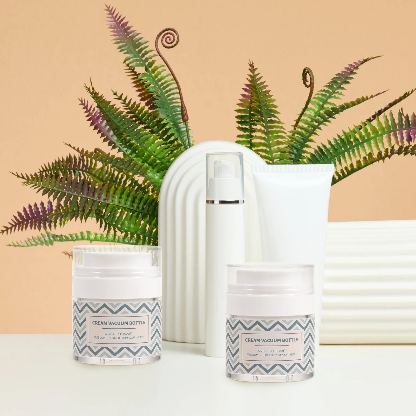 

2Pcs Travel Jars for Creams Press-Type Containers Portable Lotion Bottles Safe to Use for Skincare and Outdoor Activities