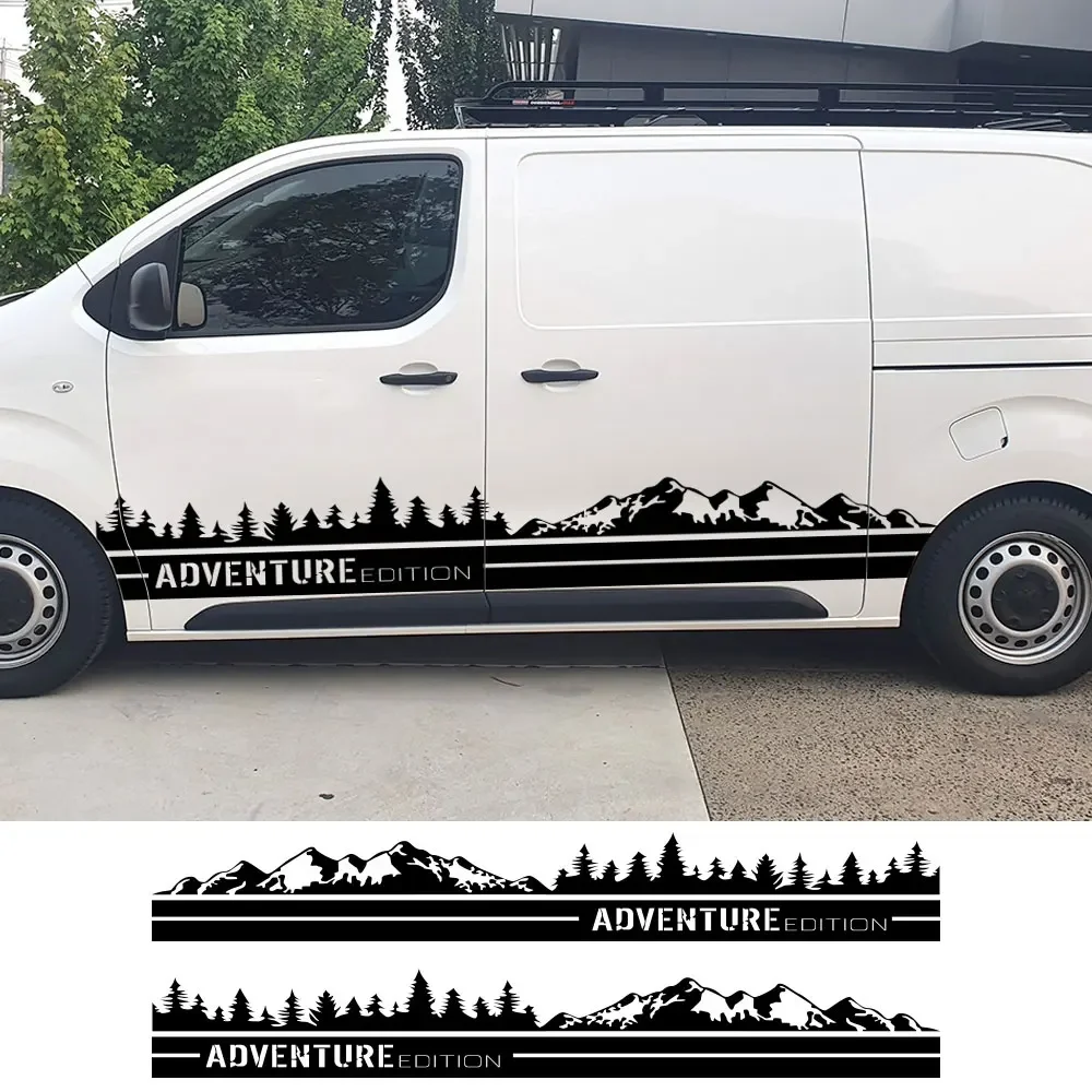 

Автомобильные наклейки для Peugeot Expert Traveler Fiat Scudo Citroen Jumpy тюнинг аксессуары кемпер фургон горная графика виниловые наклейки