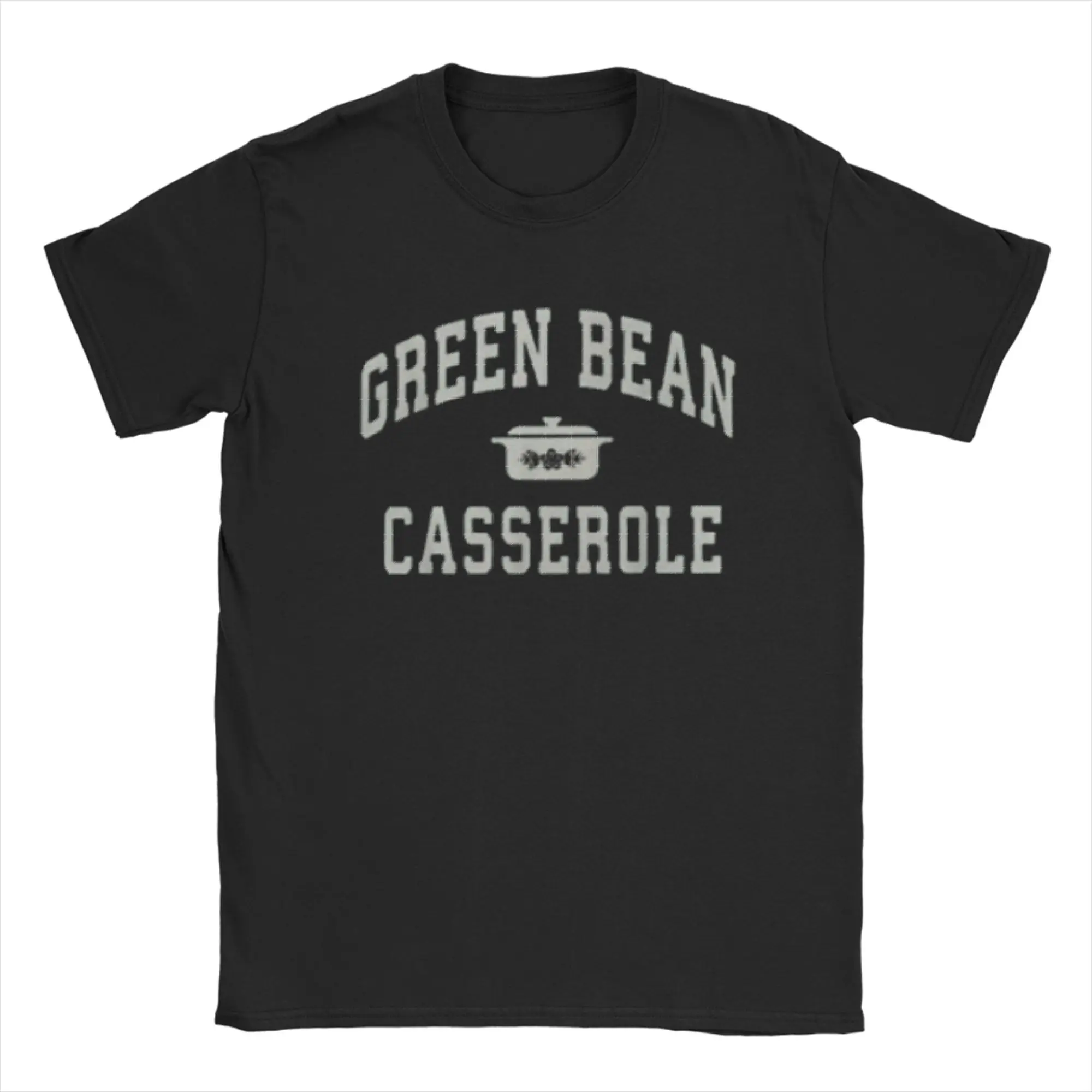 

Green Bean Casserole Thanksgiving Cooking Funny Cotton T Shirt For Mens Beach Streetwear T-Shirts O Neck Hippie Tees Oversized