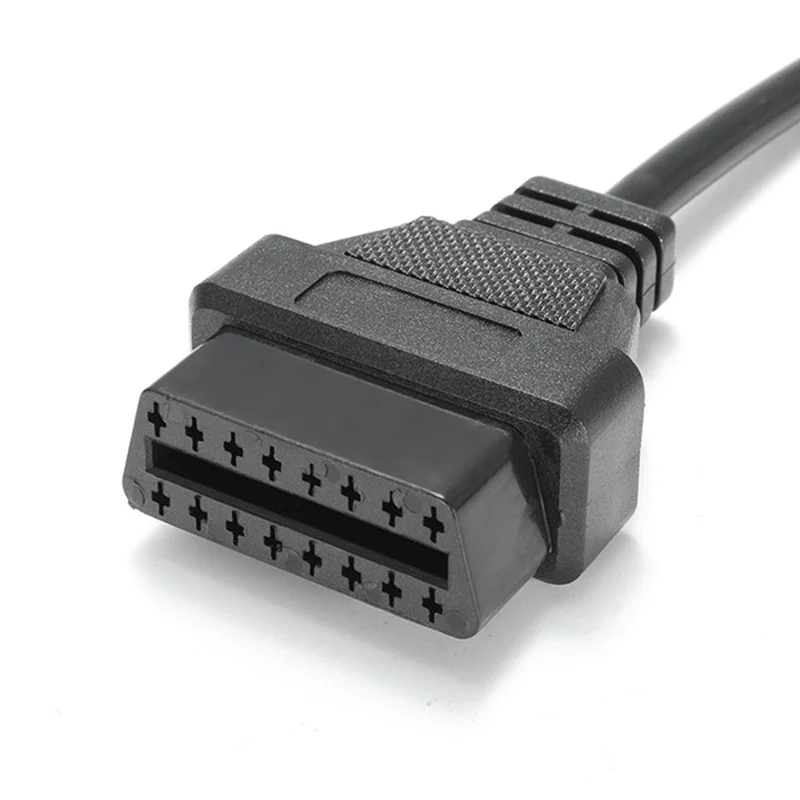 GM 12 دبوس إلى obdii obdii 16 دبوس موصل محول كابل أداة تشخيص محرك السيارة #6