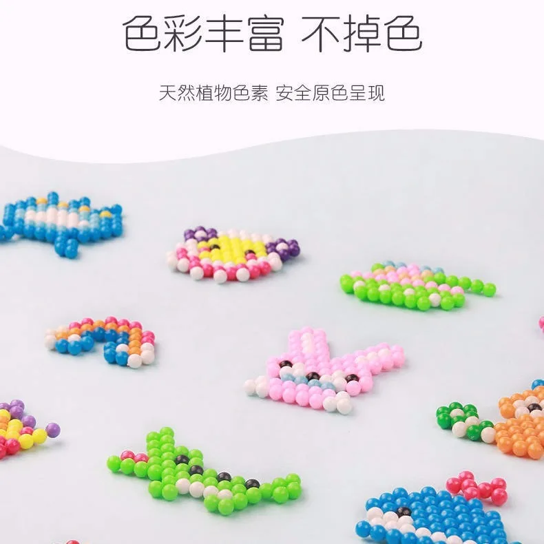 الخرز المصهر اللزج بالماء السحري اليدوي ، الخرز الإبداعي ، الحرف الفنية ديي ، مجموعة اللعب الحسية مع الملحقات