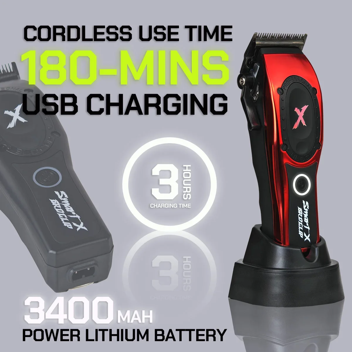 Профессиональный BRDCLIP, 3 цвета, 8198, бесщеточный двигатель, 7200 об/мин, DLC-покрытие, большая батарея, ультратонкое основание рухомого ножа с глубокими зубьями