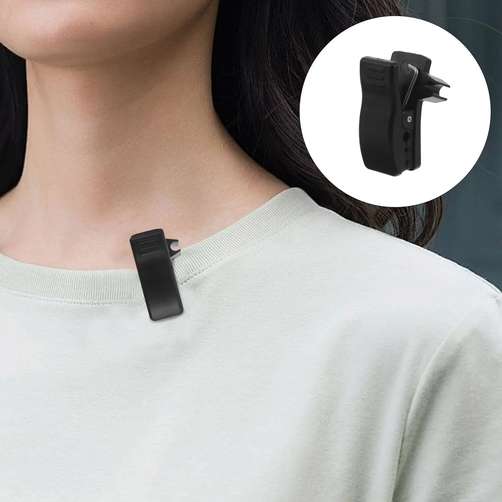 Microphone Clip Sturdy Saxophone Mic Holder Clip Lightweight Plastic Spring Clamp Secure Fit for Wireless Sax Mic Transmitters