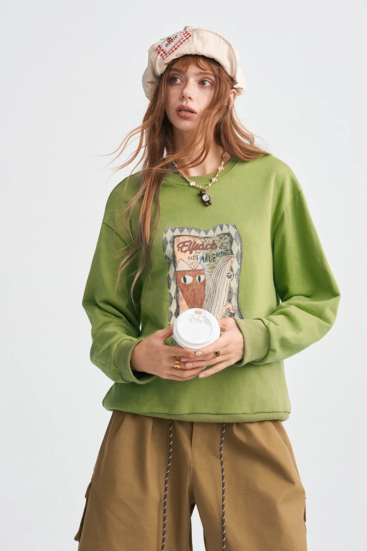 ELFSACK Damen-Sweatshirt mit Grafik- und Slogan-Print, Alltags-Outdoor-Oberteil – Detail 30