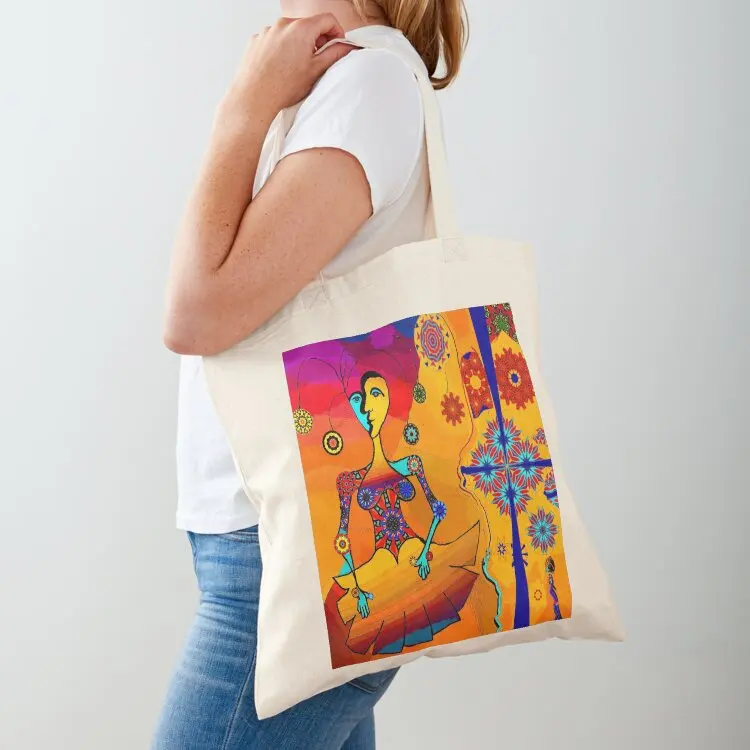 I am as different as night and day Tote Bag Big bag supermarket folding bag woman shopping large size bags