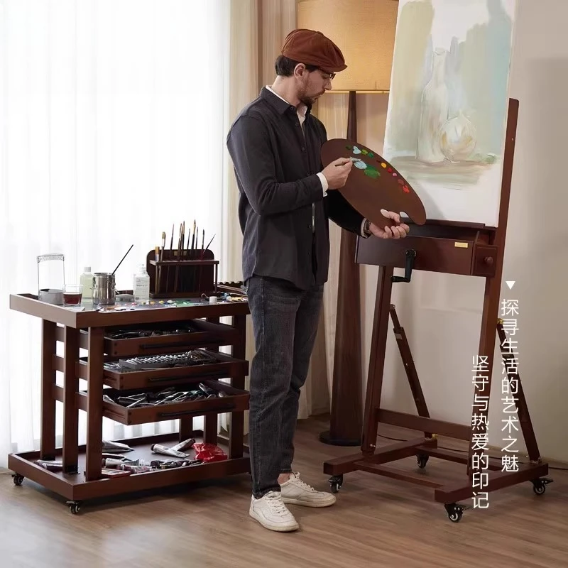 حامل عربة متنقل لاستوديو الرسم الفني